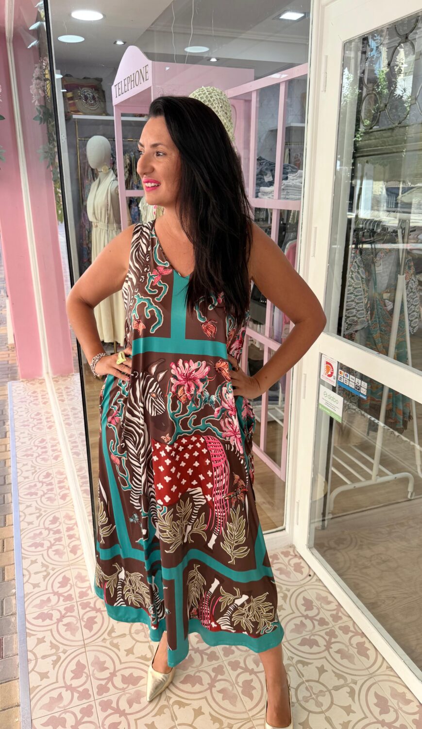 Vestido Zoo Marrón - Imagen 2