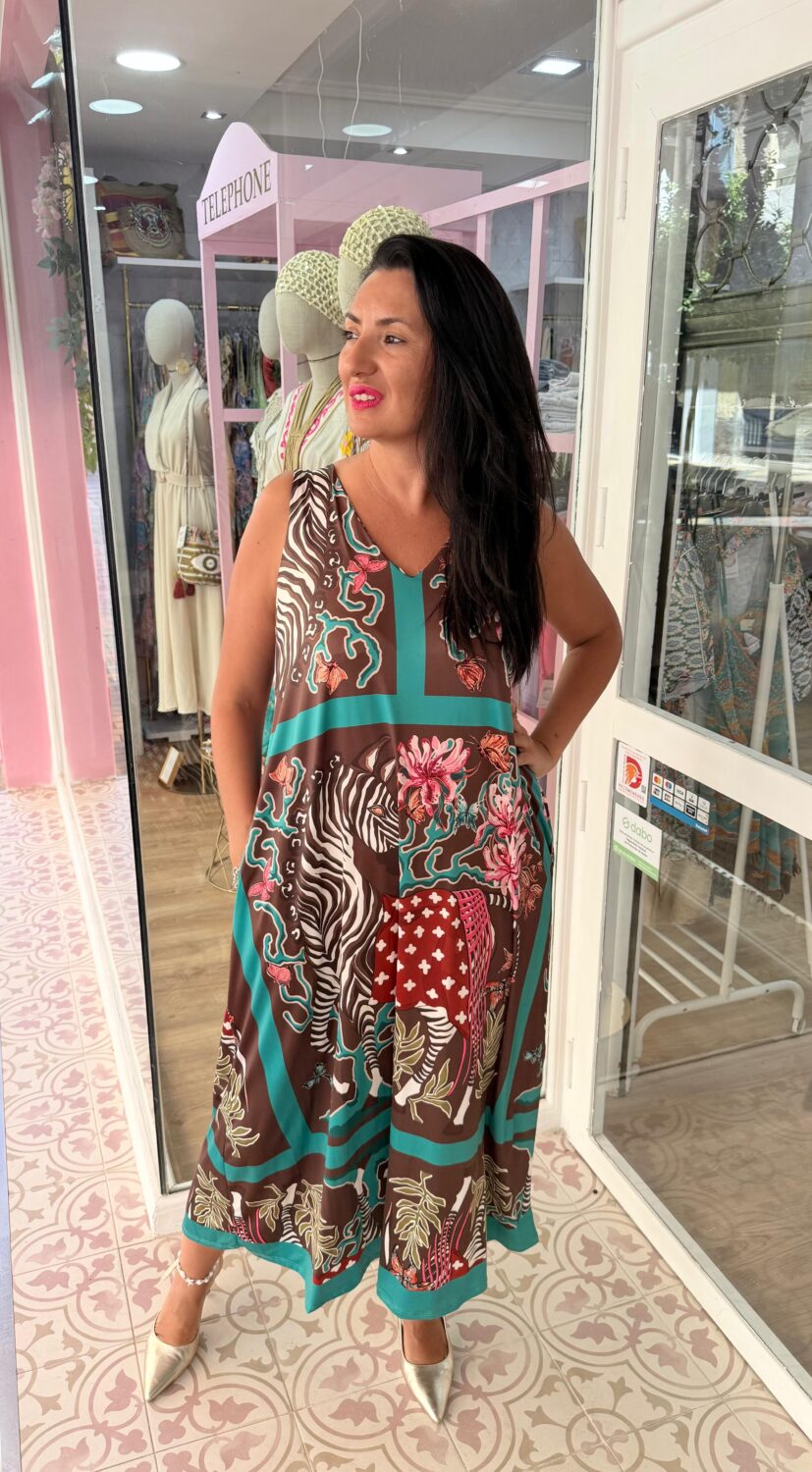 Vestido Zoo Marrón