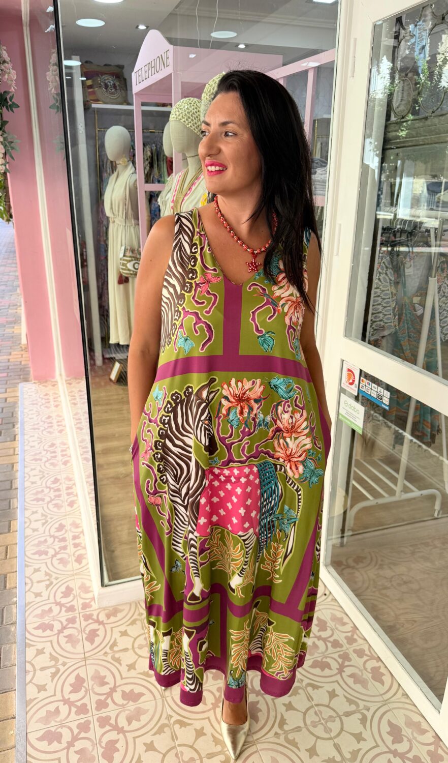 Vestido Zoo Verde - Imagen 2