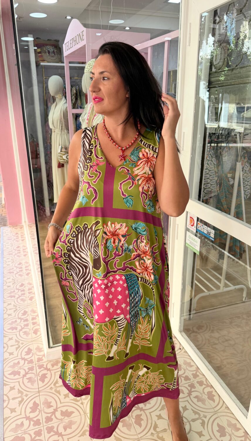 Vestido Zoo Verde