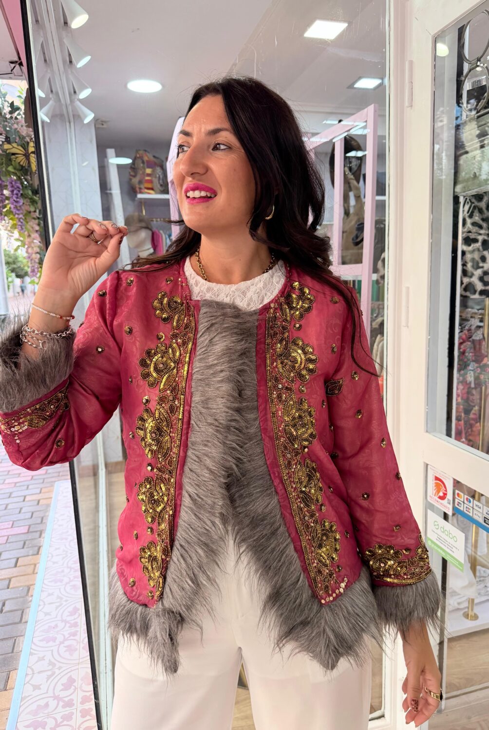 Chaqueta Jaipur Rosa