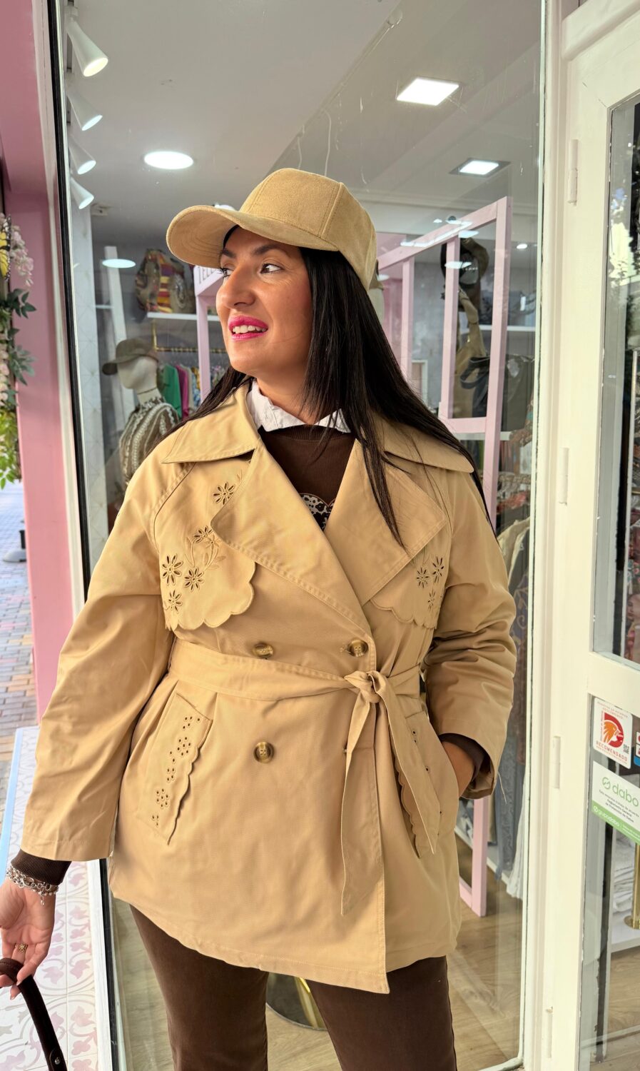 Gabardina Gante Camel