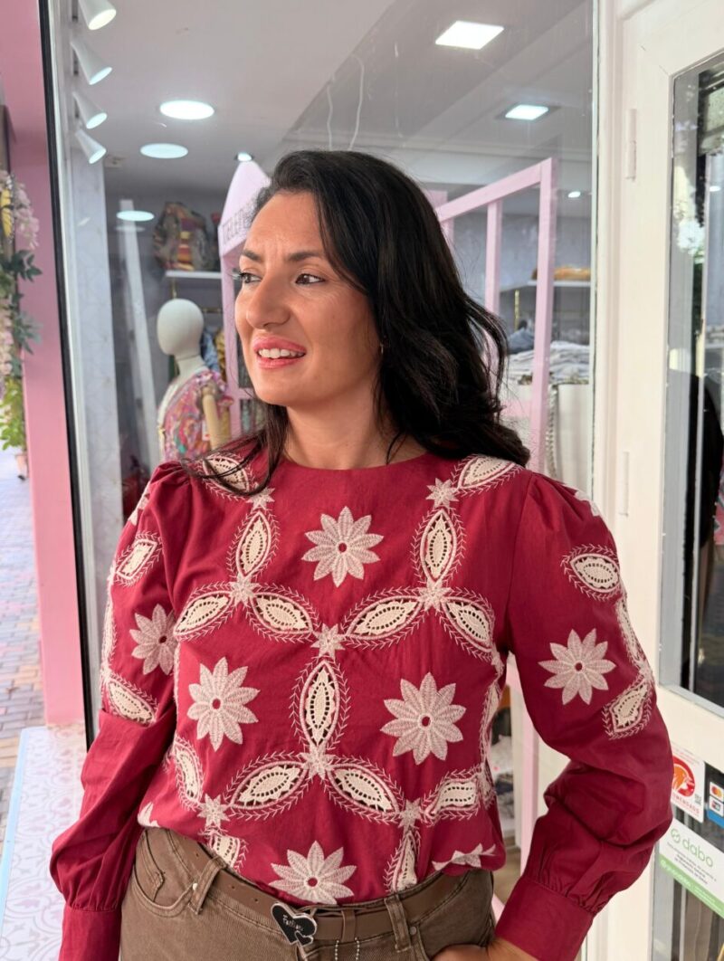 Alternative view of Blusa Dulce Burdeos