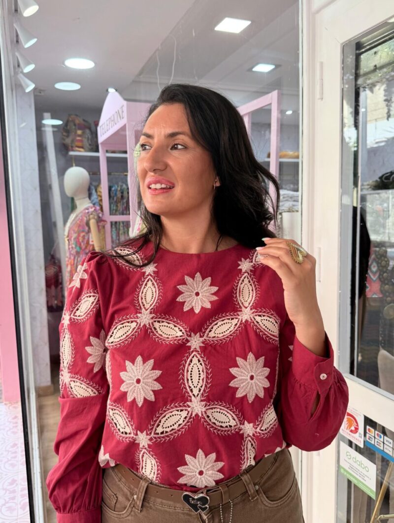 Blusa Dulce Burdeos