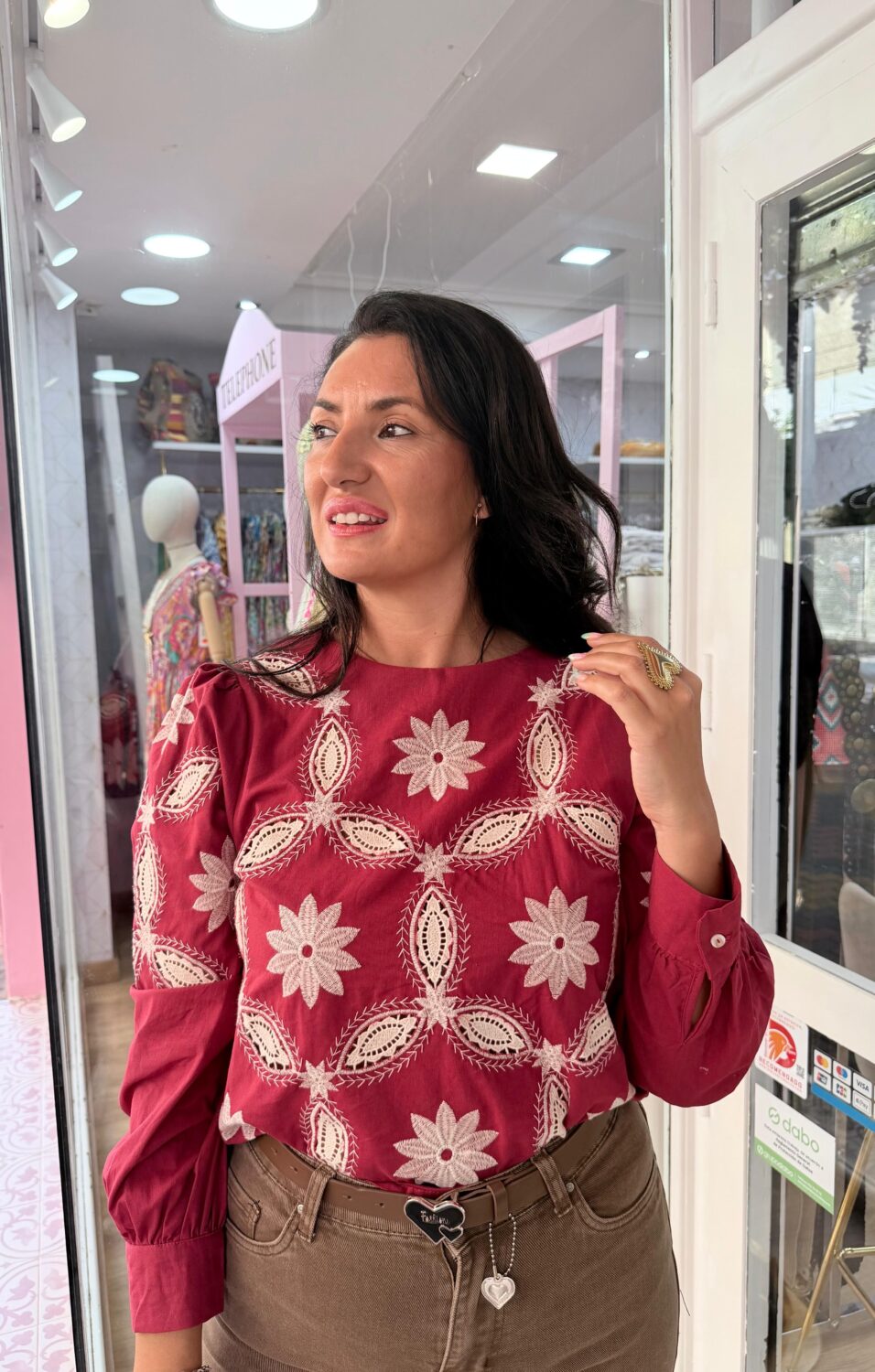 Blusa Dulce Burdeos