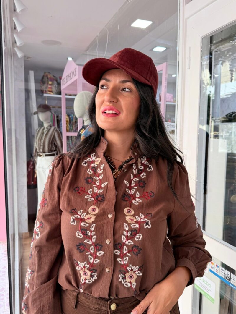 Blusa Popeli Marrón Chocolate