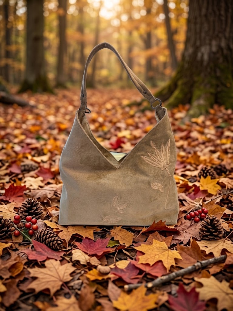 Bolso Bordado Beige
