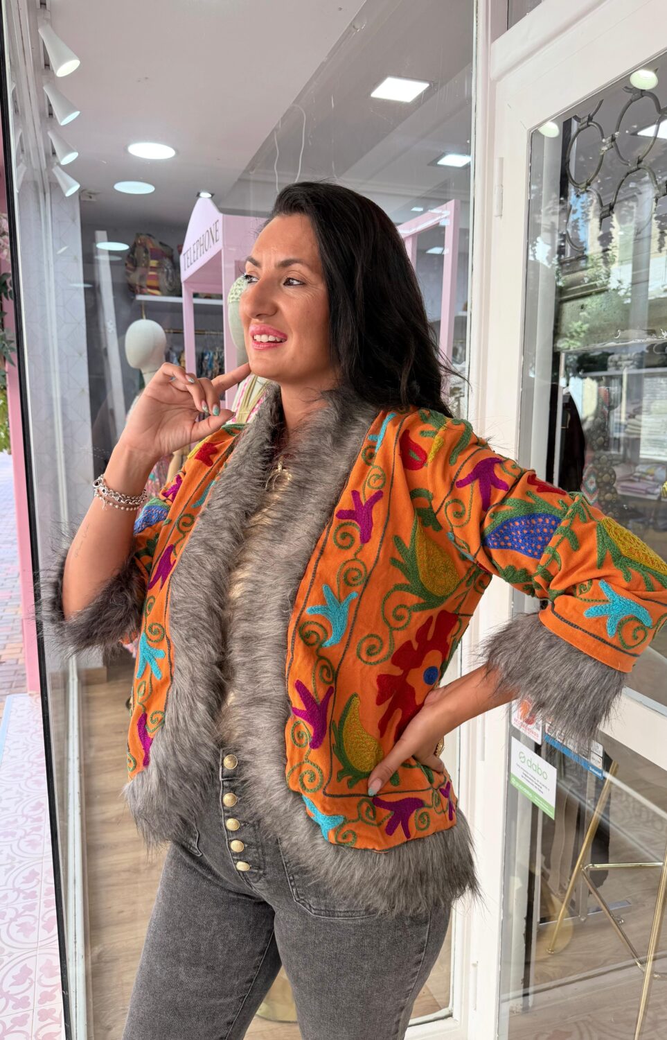 Chaqueta India Naranja 1 - Imagen 2