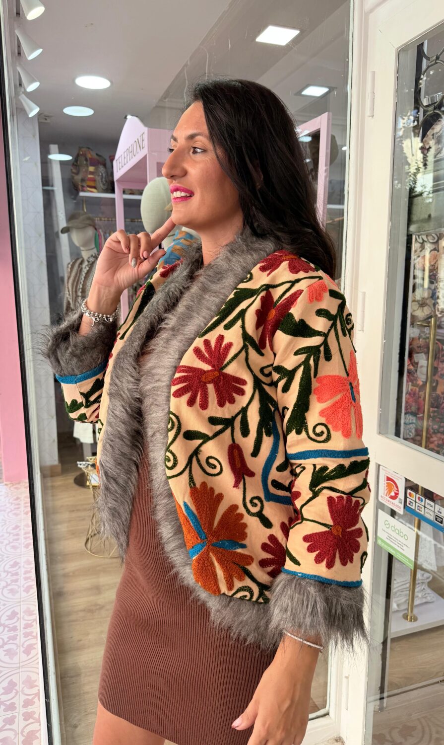 Chaqueta India Crema - Imagen 2