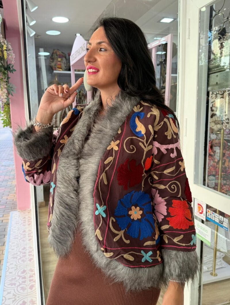 Alternative view of Chaqueta India Morada