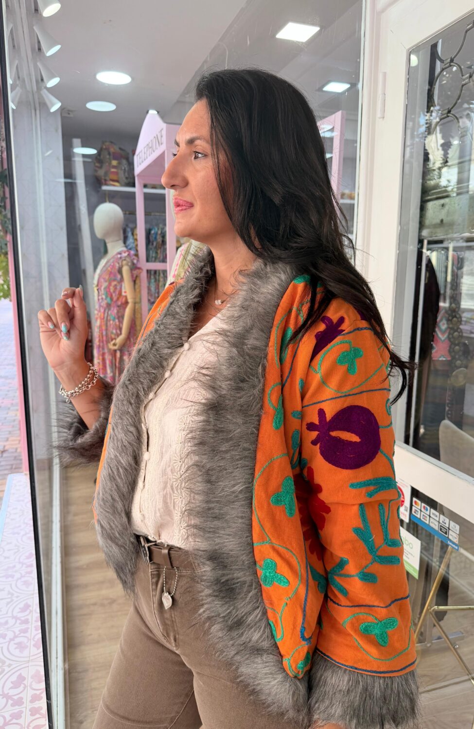 Chaqueta India Naranja 2 - Imagen 2