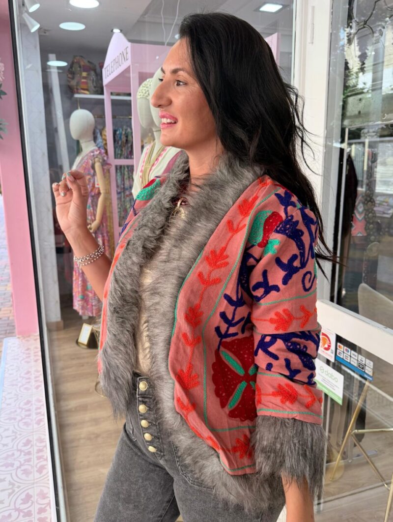 Alternative view of Chaqueta India Rosa 1