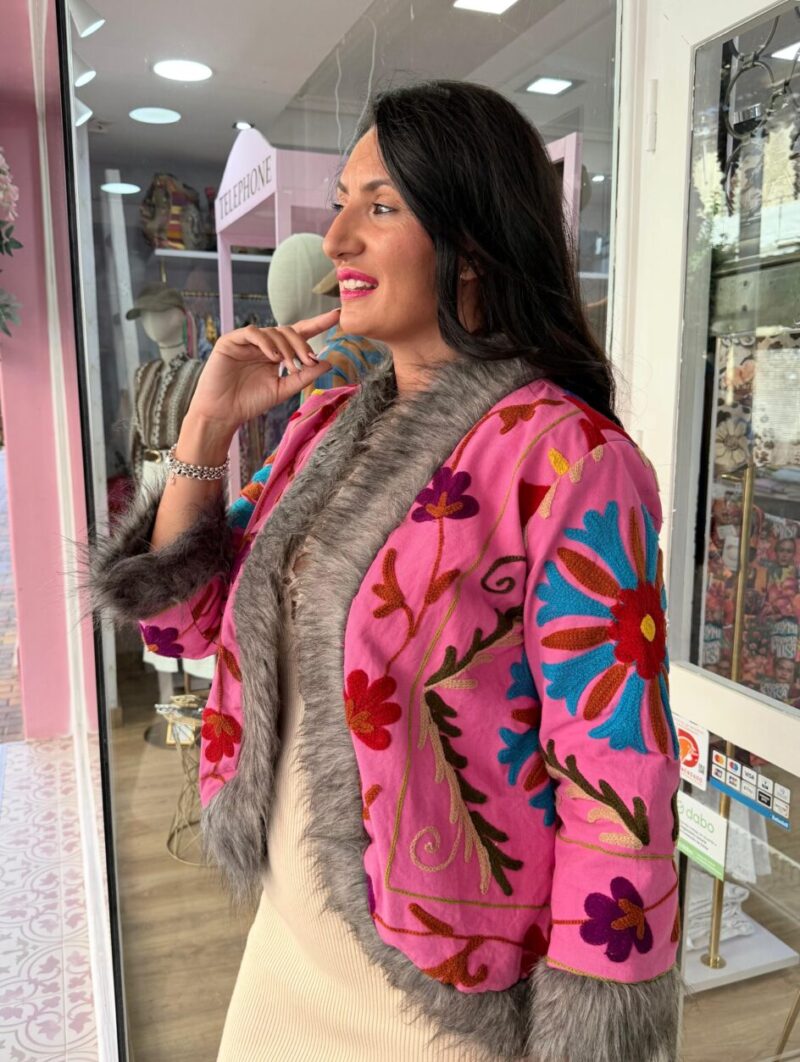 Alternative view of Chaqueta India Rosa