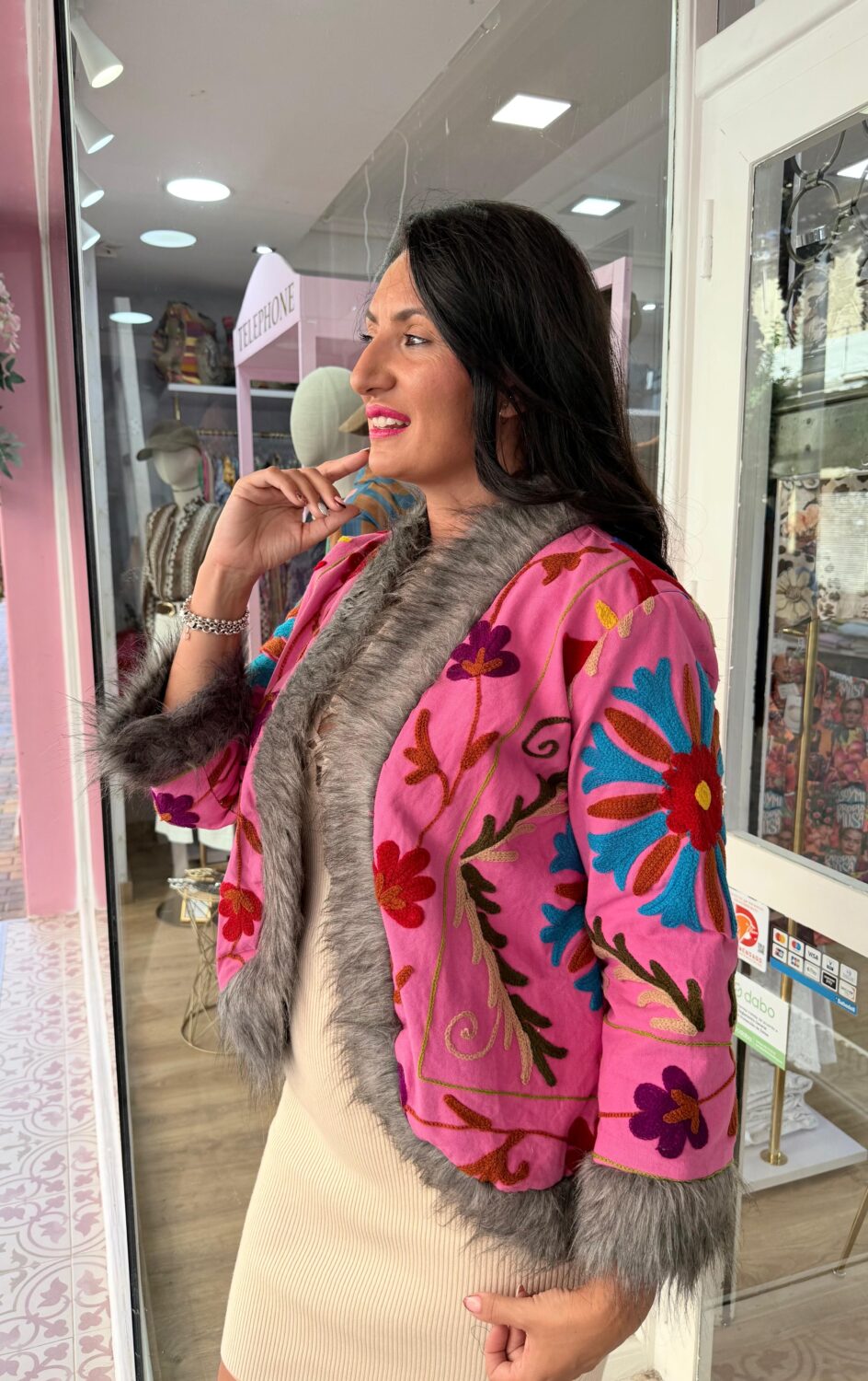 Chaqueta India Rosa - Imagen 2