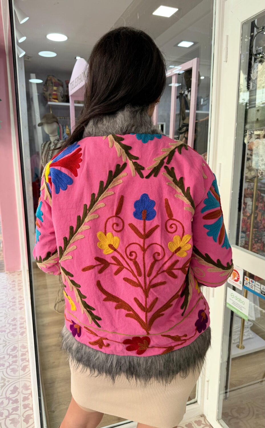 Chaqueta India Rosa