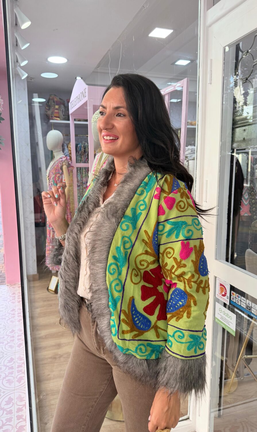 Chaqueta India Verde - Imagen 2