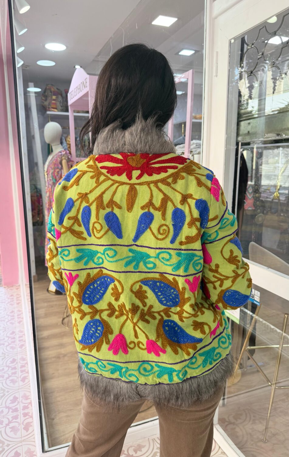 Chaqueta India Verde