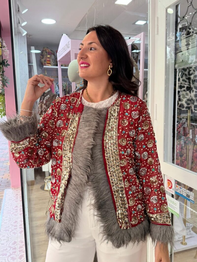 Chaqueta Jaipur Burdeos