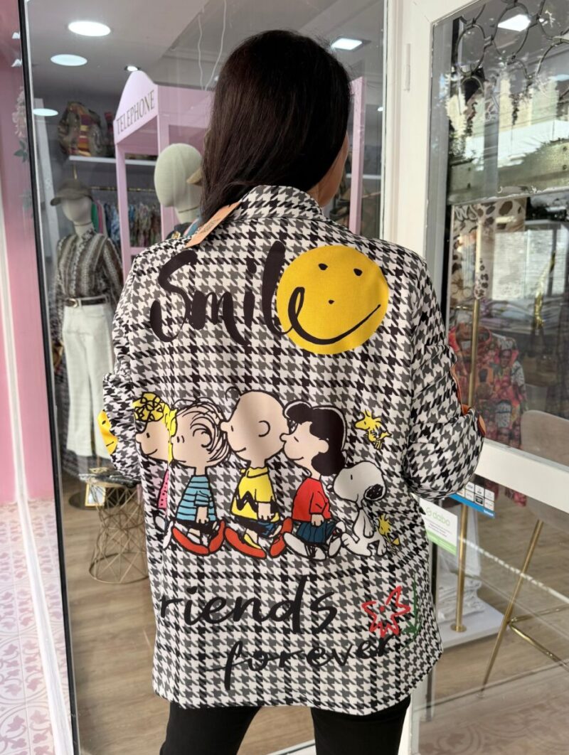 Chaqueta Snoopy Pata De Gallo