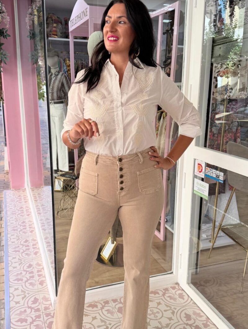 Pantalón Reyna New Beige