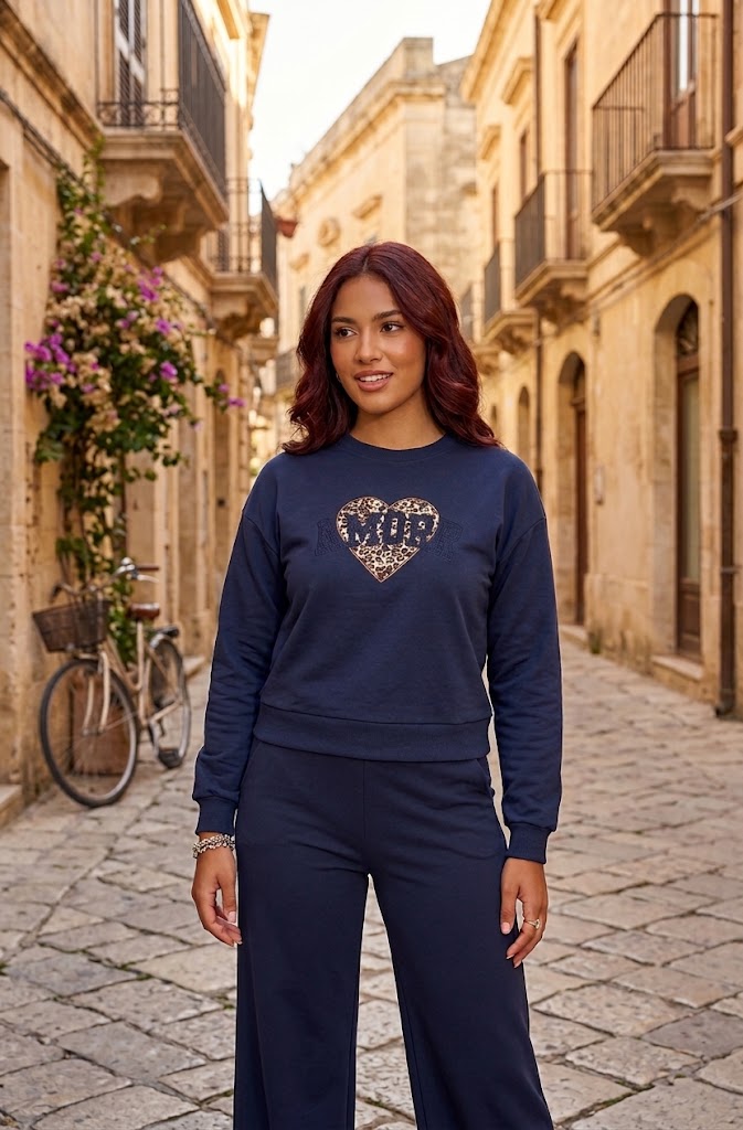 Alternative view of Sudadera Amor Azul Marino