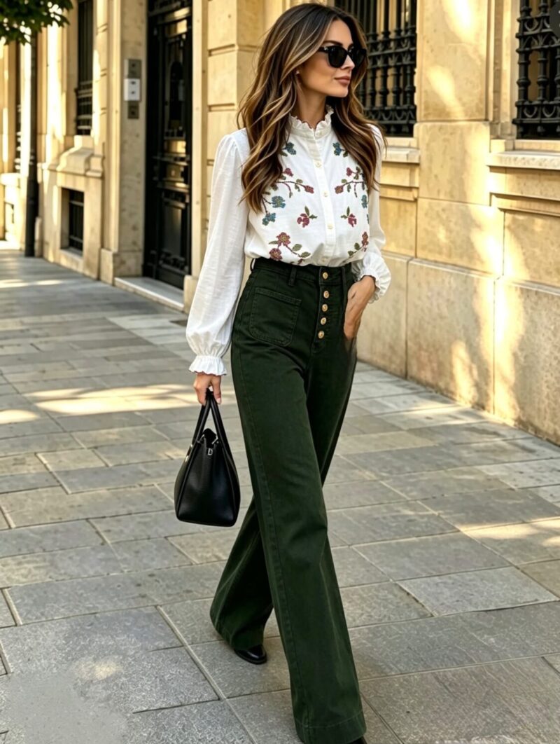 Pantalón Reyna New Verde