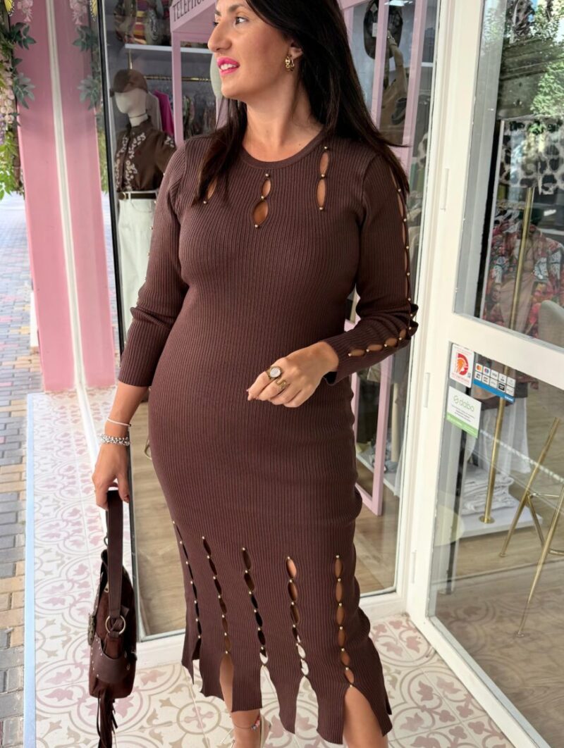 Vestido Cleopatra Marrón Chocolate