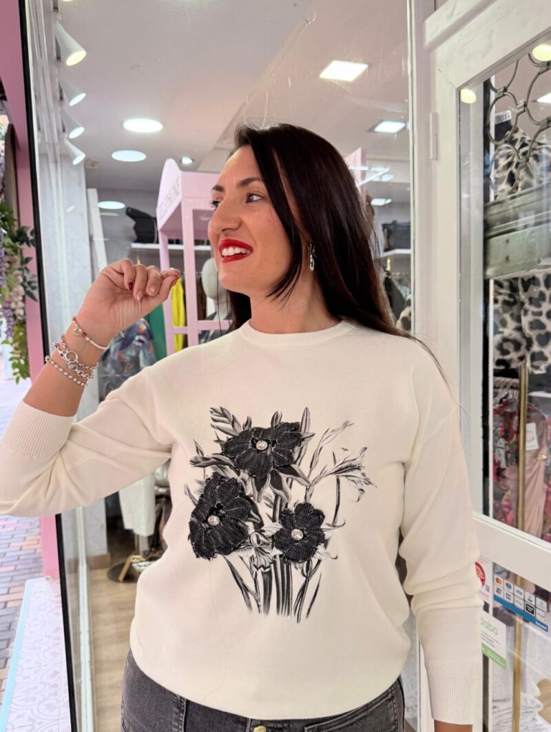 Jersey Flores Blanco