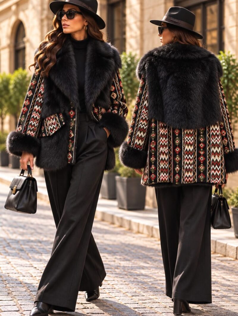 Abrigo Diva Negro