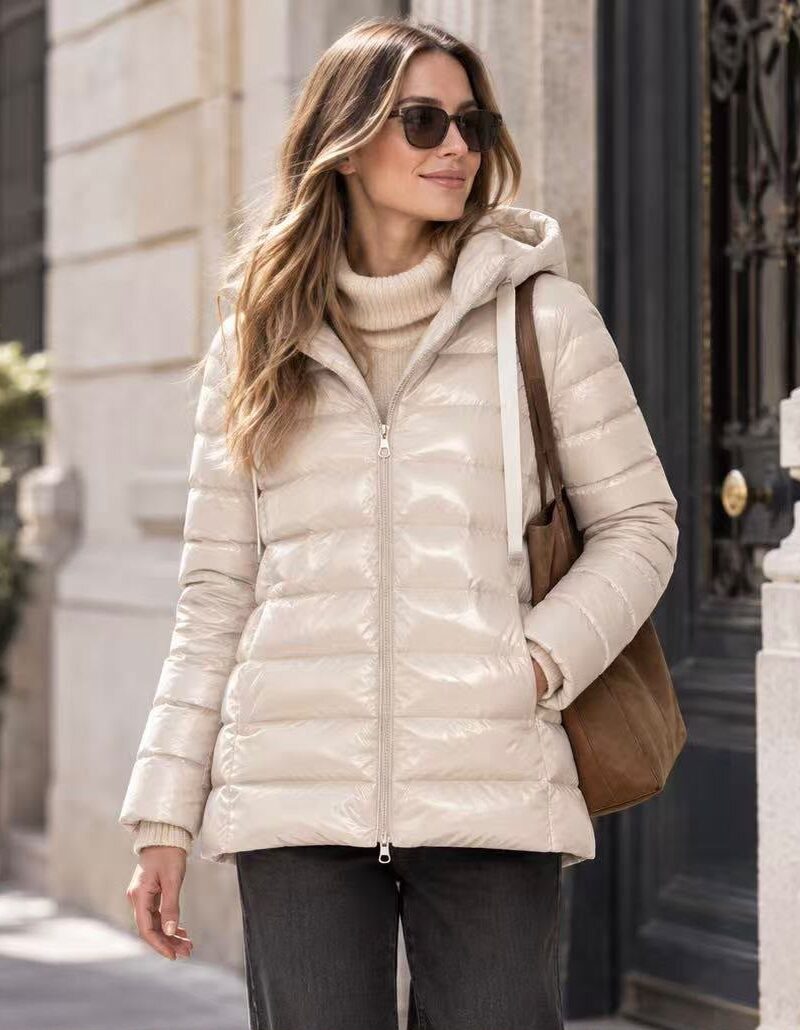 Plumas Metalizado Beige