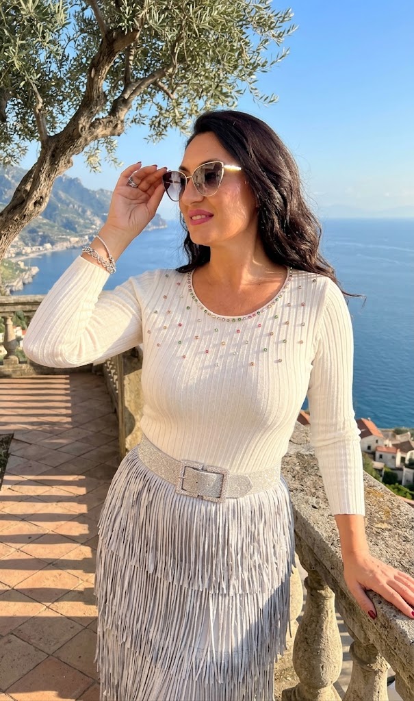 Alternative view of Jersey Strass Blanco