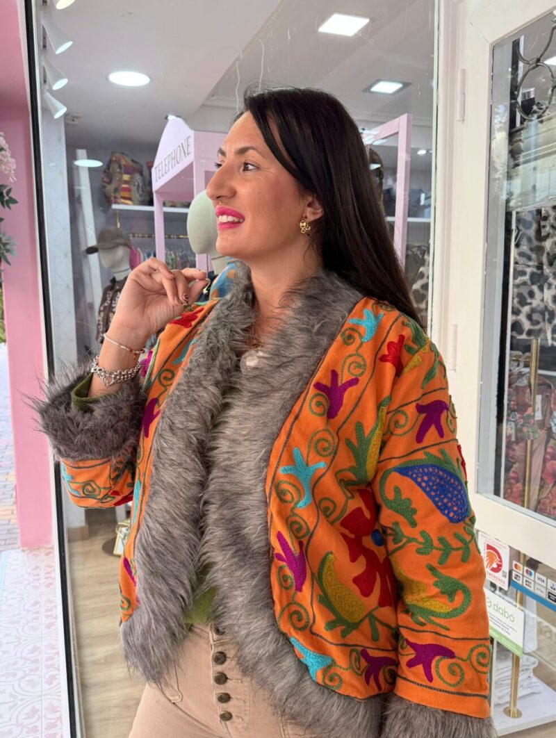 Chaqueta India Naranja