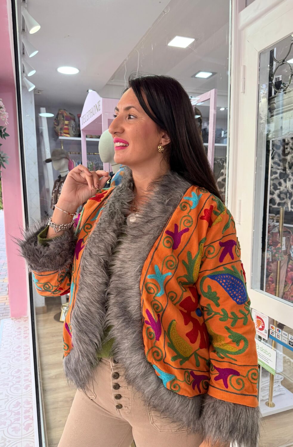 Chaqueta India Naranja