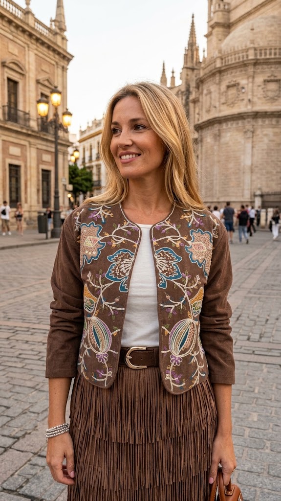 Alternative view of Chaqueta Zeus Marrón