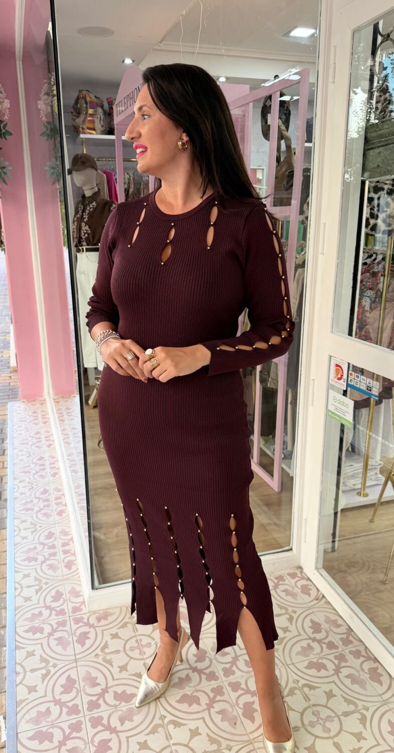 Vestido Cleopatra Burdeos