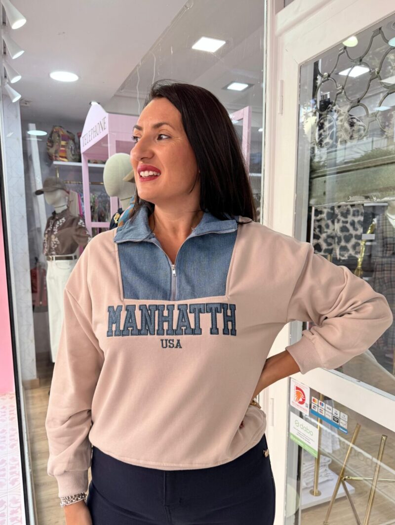 Sudadera Manhattan Beige