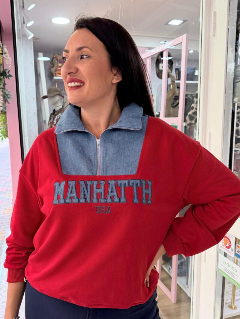 Sudadera Manhattan Roja