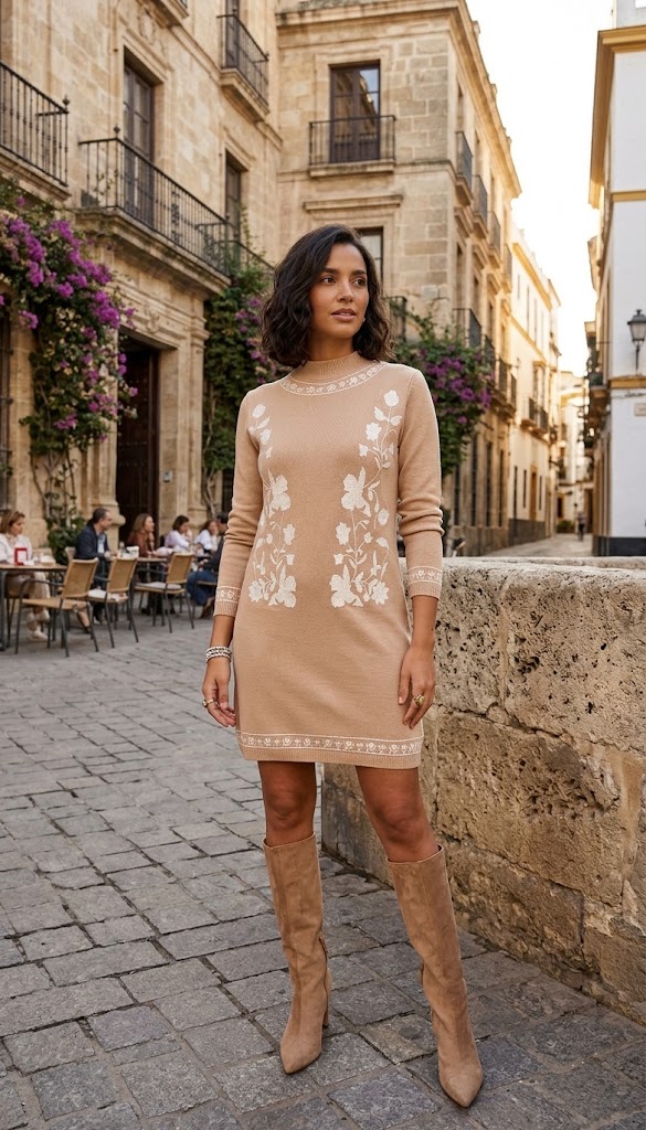 Alternative view of Vestido Estíbaliz Beige